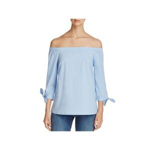 CUPIO BLUSH Light Blue 3/4 Sleeve Top L